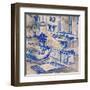 Deep Blue Bath I-Margaret Ferry-Framed Art Print