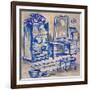 Deep Blue Bath II-Margaret Ferry-Framed Art Print