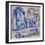 Deep Blue Bath II-Margaret Ferry-Framed Art Print