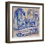 Deep Blue Bath II-Margaret Ferry-Framed Art Print