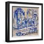 Deep Blue Bath II-Margaret Ferry-Framed Art Print