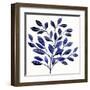 Deep Blue Branch II-Annie Warren-Framed Art Print