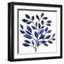 Deep Blue Branch II-Annie Warren-Framed Art Print