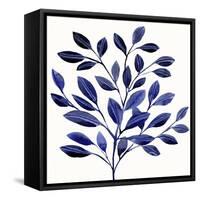 Deep Blue Branch II-Annie Warren-Framed Stretched Canvas