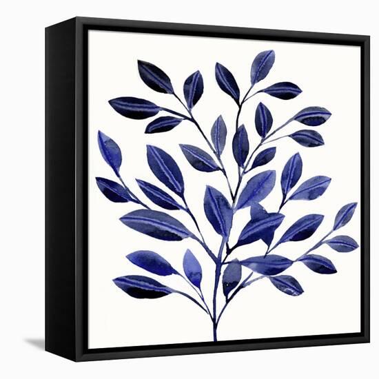 Deep Blue Branch II-Annie Warren-Framed Stretched Canvas