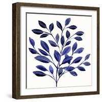 Deep Blue Branch II-Annie Warren-Framed Art Print