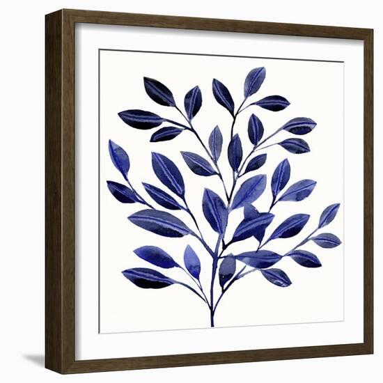 Deep Blue Branch II-Annie Warren-Framed Art Print