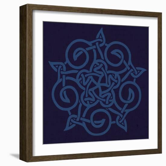 Deep Blue Kaleidoscope-Melody Hogan-Framed Art Print
