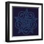 Deep Blue Kaleidoscope-Melody Hogan-Framed Art Print