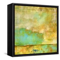 Deep Breath, Teal Trees, Stillness-Lisa Mann Fine Art-Framed Stretched Canvas