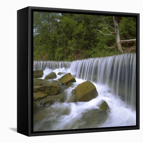 Deep Creek Falls, Kansas, USA-Charles Gurche-Framed Stretched Canvas