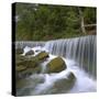 Deep Creek Falls, Kansas, USA-Charles Gurche-Stretched Canvas