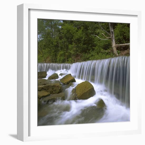 Deep Creek Falls, Kansas, USA-Charles Gurche-Framed Photographic Print