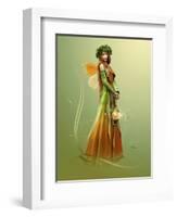 Deep Forest Elf-Atelier Sommerland-Framed Art Print