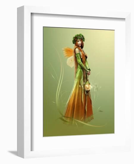 Deep Forest Elf-Atelier Sommerland-Framed Art Print