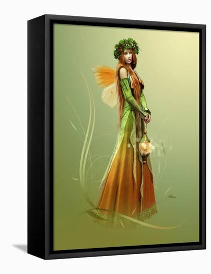 Deep Forest Elf-Atelier Sommerland-Framed Stretched Canvas