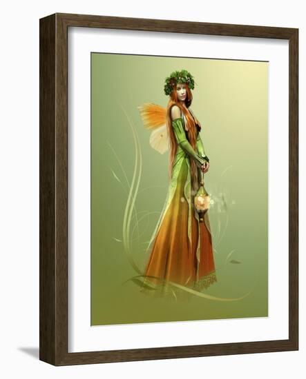 Deep Forest Elf-Atelier Sommerland-Framed Art Print