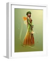 Deep Forest Elf-Atelier Sommerland-Framed Art Print