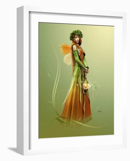 Deep Forest Elf-Atelier Sommerland-Framed Art Print