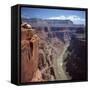 Deep Gorge of the Colorado River on the West Rim of the Grand Canyon, Arizona, USA-Tony Gervis-Framed Stretched Canvas