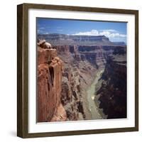 Deep Gorge of the Colorado River on the West Rim of the Grand Canyon, Arizona, USA-Tony Gervis-Framed Photographic Print