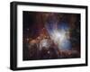 Deep infrared view of the Orion Nebula from HAWK-I-ESO-Framed Art Print