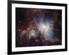 Deep infrared view of the Orion Nebula from HAWK-I-ESO-Framed Art Print