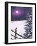 Deep Mauve Midnight-James Redding-Framed Art Print