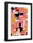 Deep Pink Geometric Shapes 1-Project C-Framed Photographic Print