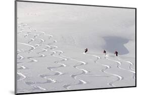 Deep Powder Snow, Skiing, Tyrol, Austria-Norbert Eisele-Hein-Mounted Photographic Print