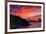 Deep Red Sunset at Treasure Island, San Francisco Bay Bridge-Vincent James-Framed Photographic Print