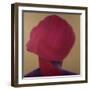 Deep Red Turban, Purple Jacket-Lincoln Seligman-Framed Giclee Print