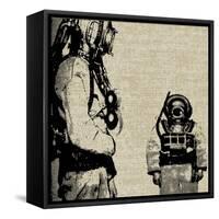 Deep Sea Diver Background-Petrafler-Framed Stretched Canvas