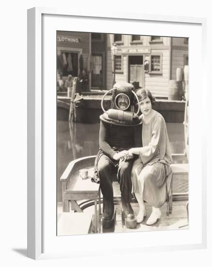 Deep Sea Diver Love-null-Framed Photo