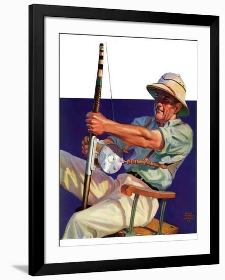 "Deep Sea Fisherman,"February 2, 1935-Edgar Franklin Wittmack-Framed Giclee Print