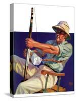 "Deep Sea Fisherman,"February 2, 1935-Edgar Franklin Wittmack-Stretched Canvas