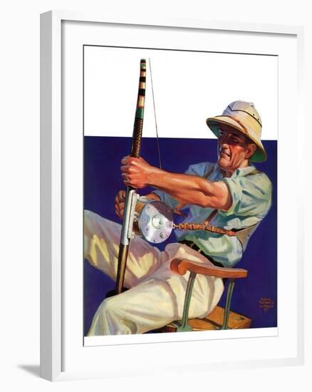 "Deep Sea Fisherman,"February 2, 1935-Edgar Franklin Wittmack-Framed Giclee Print