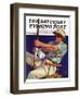 "Deep Sea Fisherman," Saturday Evening Post Cover, February 2, 1935-Edgar Franklin Wittmack-Framed Giclee Print