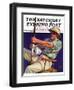 "Deep Sea Fisherman," Saturday Evening Post Cover, February 2, 1935-Edgar Franklin Wittmack-Framed Giclee Print