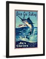 Deep Sea Fishing-null-Framed Art Print