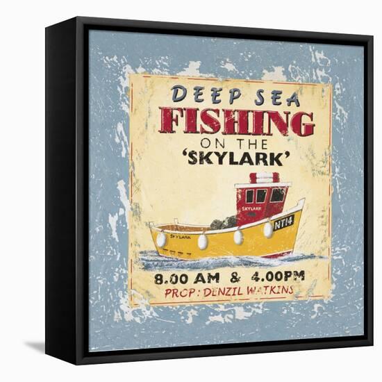 Deep Sea Fishing-Martin Wiscombe-Framed Stretched Canvas