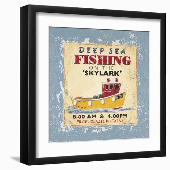Deep Sea Fishing-Martin Wiscombe-Framed Art Print