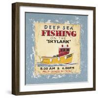 Deep Sea Fishing-Martin Wiscombe-Framed Art Print