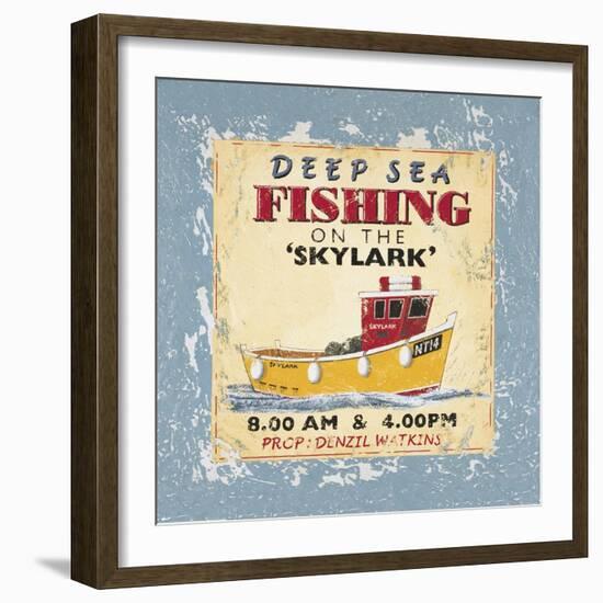 Deep Sea Fishing-Martin Wiscombe-Framed Art Print