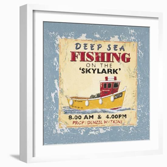 Deep Sea Fishing-Martin Wiscombe-Framed Art Print