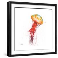 Deep Sea Jellies II-Paul Brent-Framed Art Print