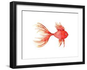 Deep Sea Red Fish-Sara Berrenson-Framed Art Print