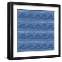 Deep Sea Step 02D-Anne Tavoletti-Framed Art Print