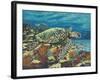 Deep Sea Swimming II-Carolee Vitaletti-Framed Art Print