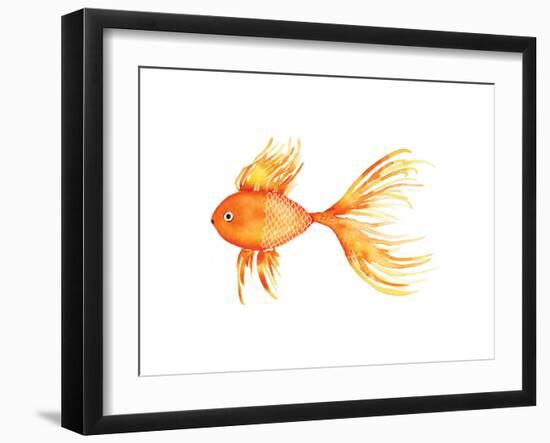 Deep Sea Yellow Fish-Sara Berrenson-Framed Art Print